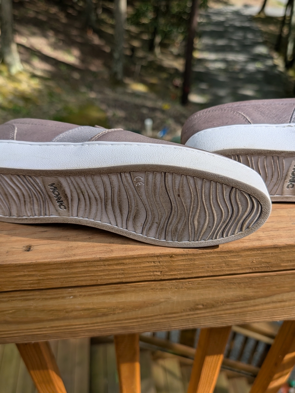 Vionic Slip-On Leather Sneakers in Taupe - Picture 6 of 6